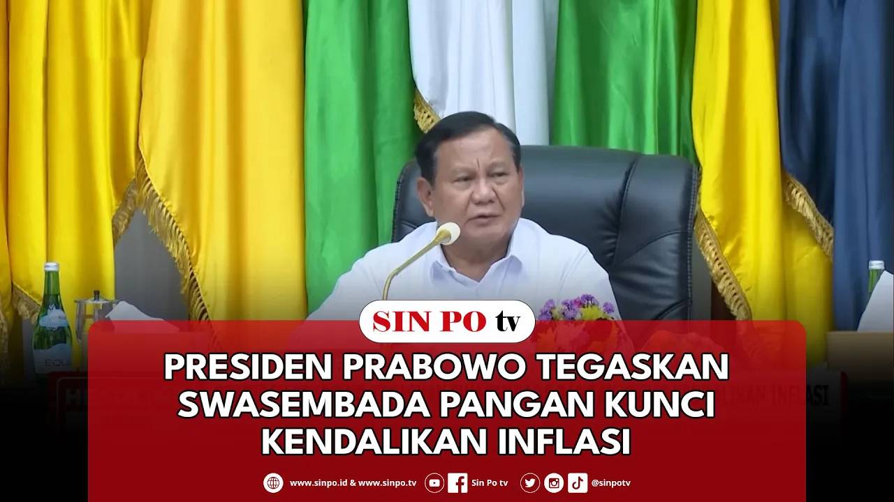 Presiden Prabowo Tegaskan Swasembada Pangan Kunci Kendalikan Inflasi