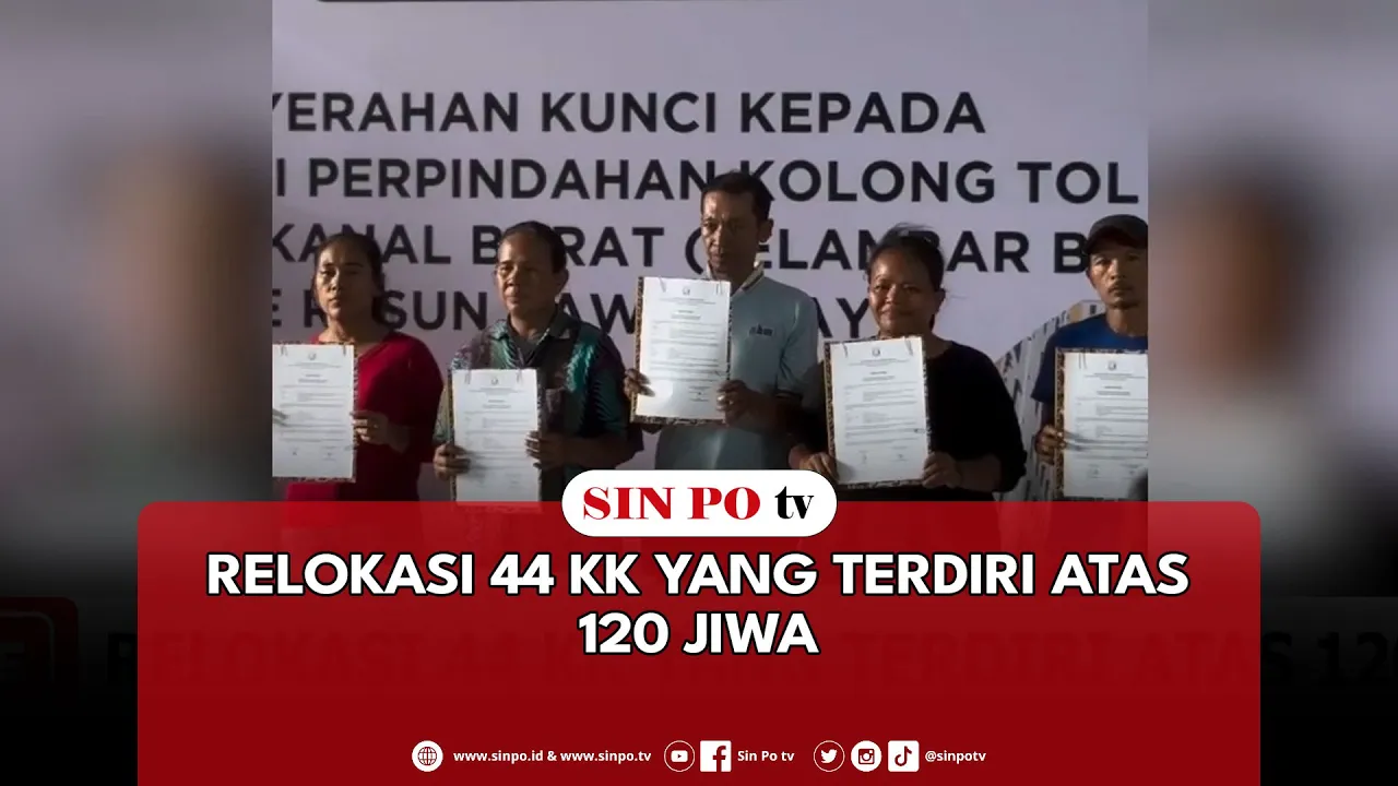 Relokasi 44 KK Yang Terdiri Atas 120 Jiwa