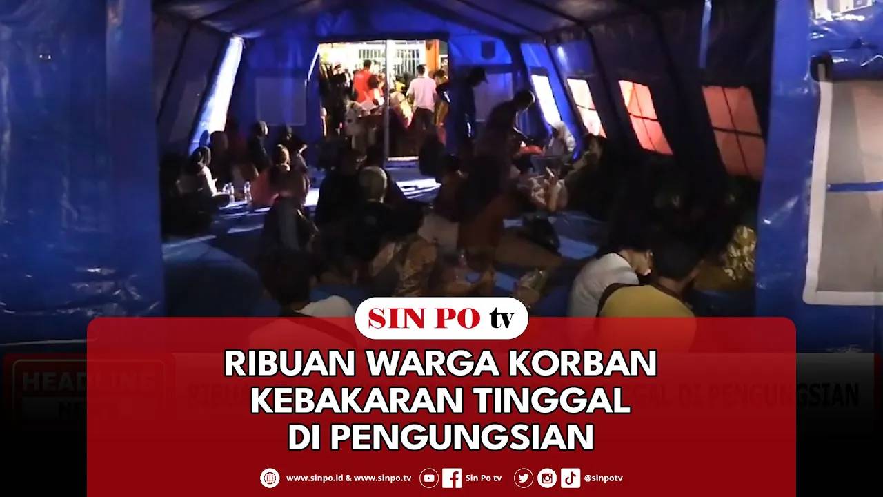 Ribuan Warga Korban Kebakaran Tinggal Di Pengungsian