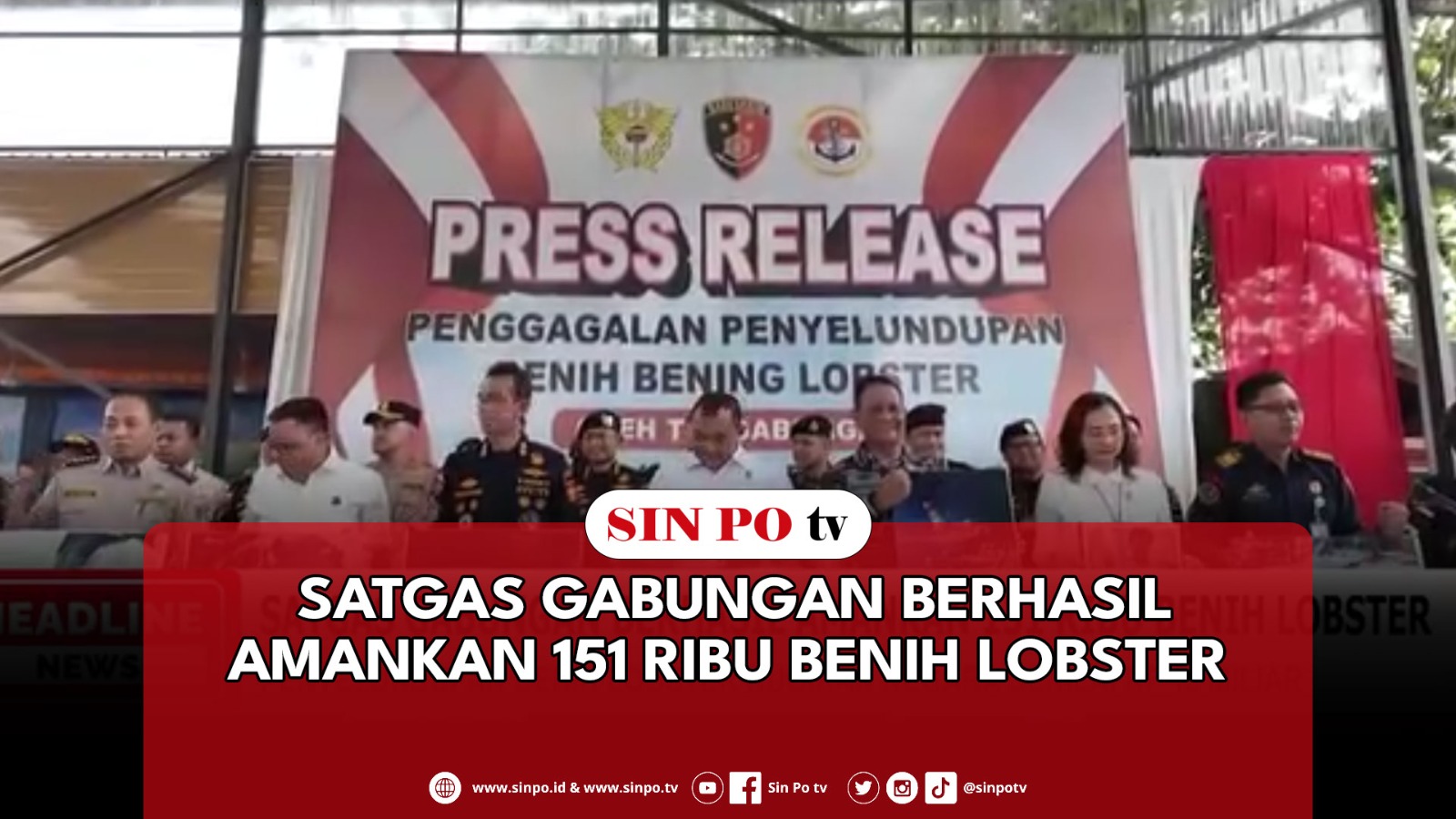 Satgas Gabungan Berhasil Amankan 151 Ribu Benih Lobster