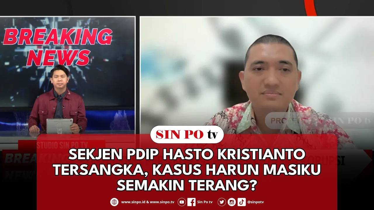 Sekjen PDIP Hasto Kristianto Tersangka, Kasus Harun Masiku Semakin Terang?