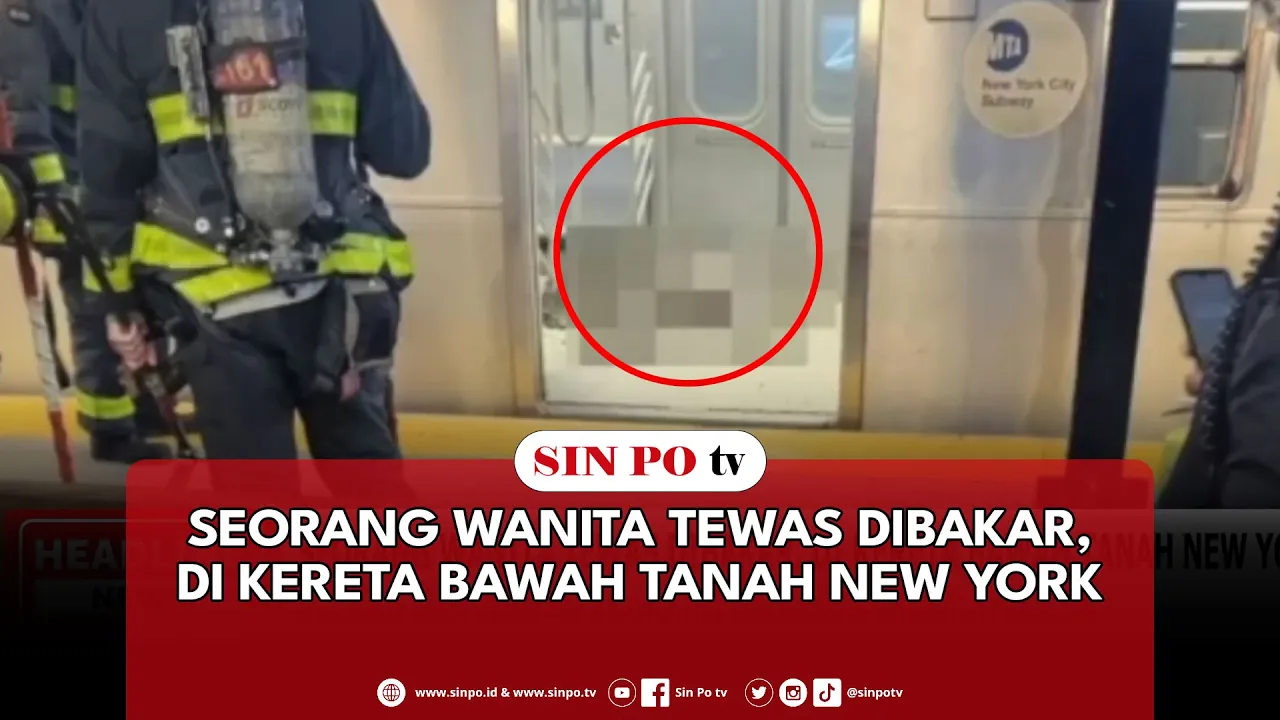 Seorang Wanita Tewas Dibakar, Di Kereta Bawah Tanah New York