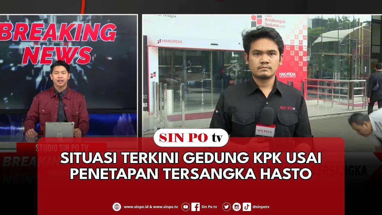 Situasi Terkini Gedung KPK Usai Penetapan Tersangka Hasto