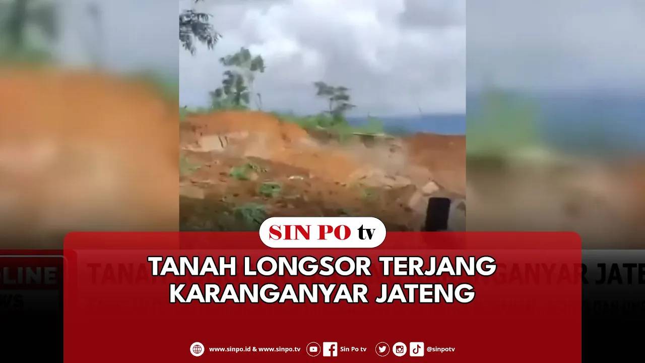 Tanah Longsor Terjang Karanganyar Jateng