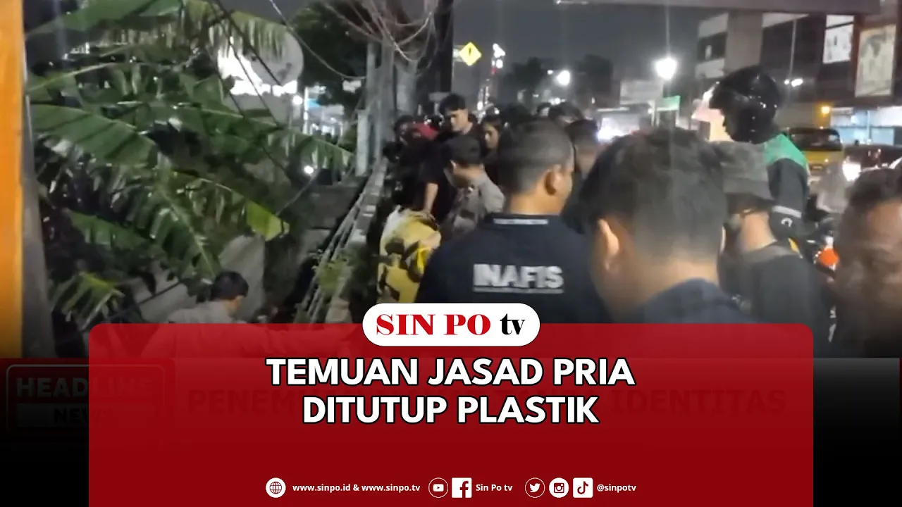 Temuan Jasad Pria Ditutup Plastik