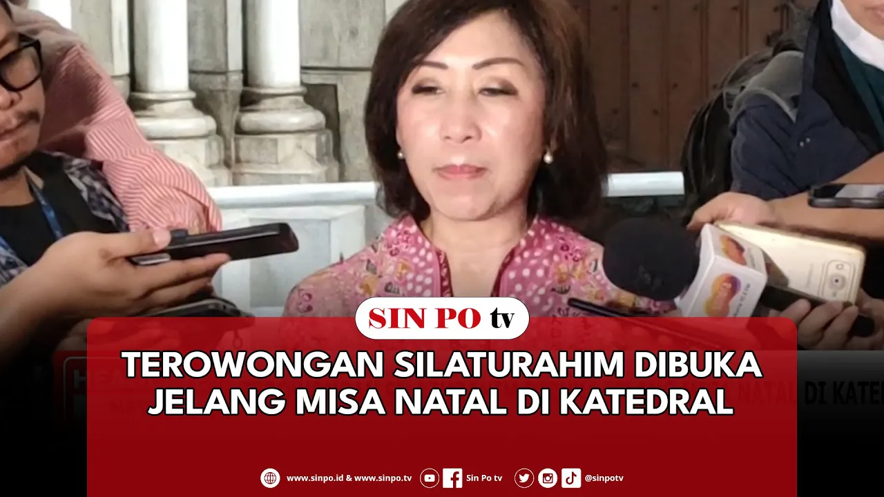 Terowongan Silaturahim Dibuka Jelang Misa Natal Di Katedral