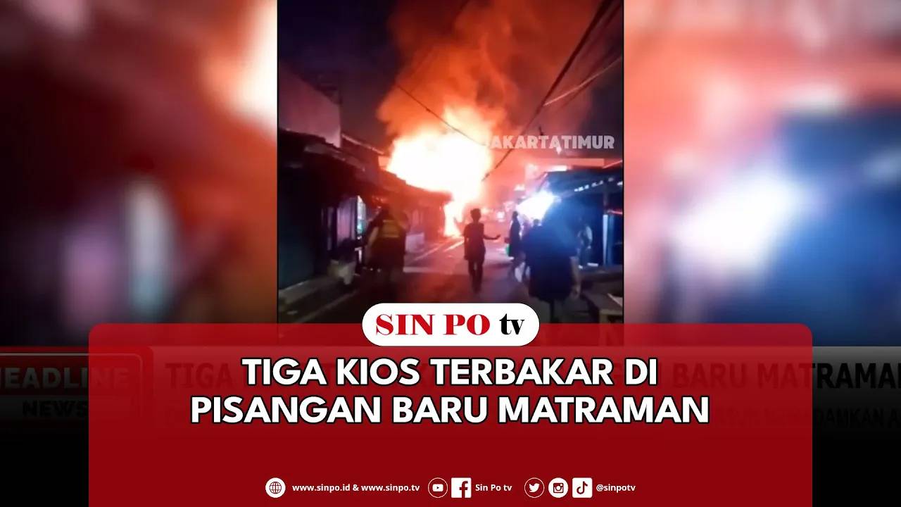 Tiga Kios Terbakar Di Pisangan Baru Matraman