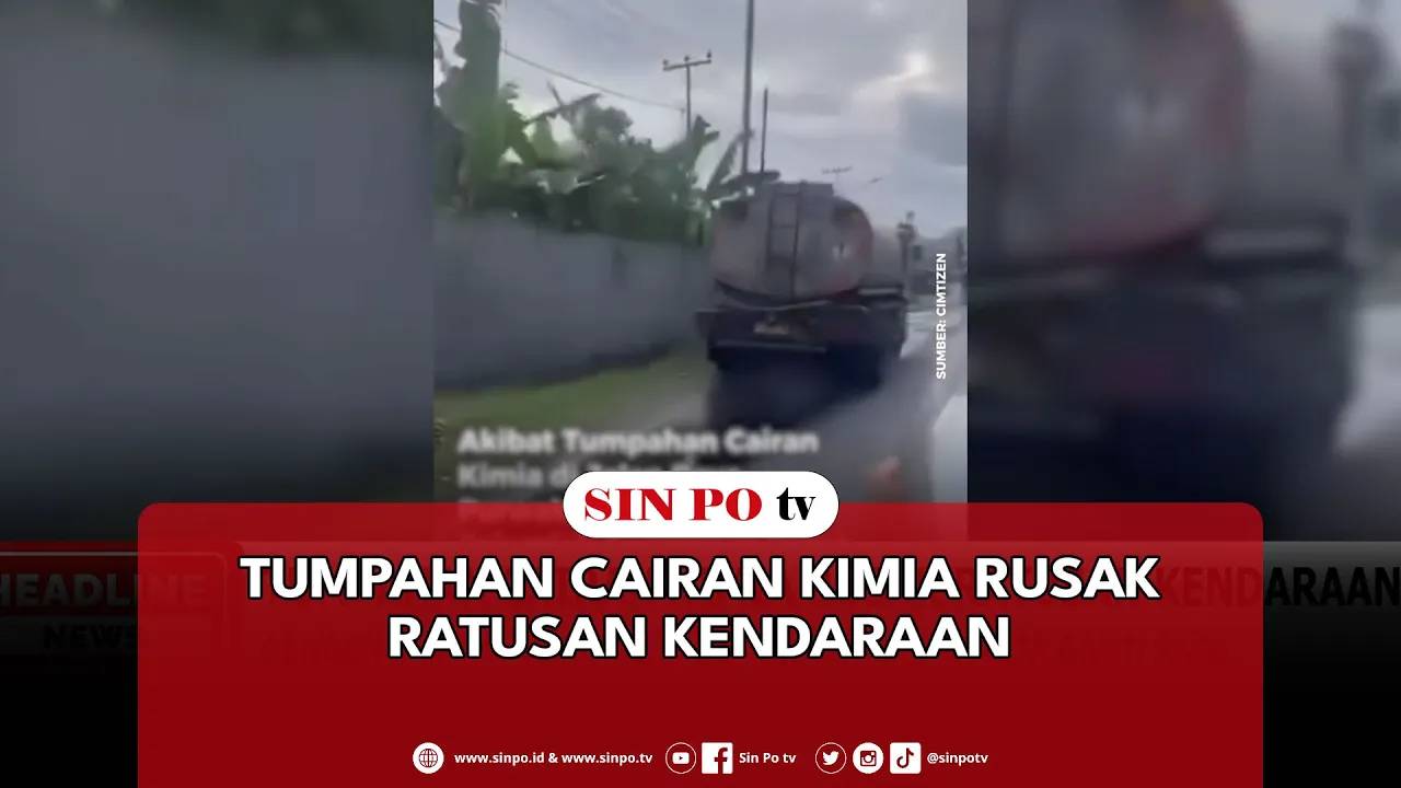 Tumpahan Cairan Kimia Rusak Ratusan Kendaraan