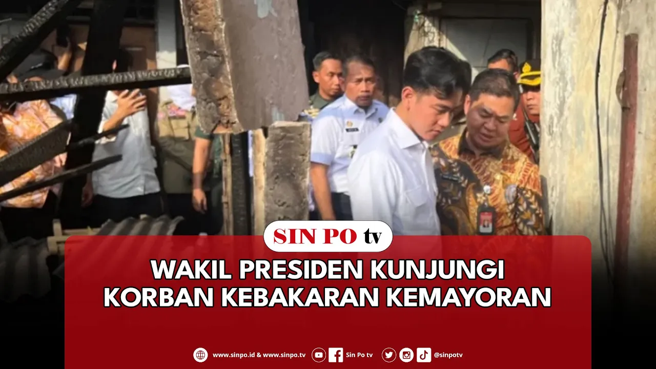 Wakil Presiden Kunjungi Korban Kebakaran Kemayoran