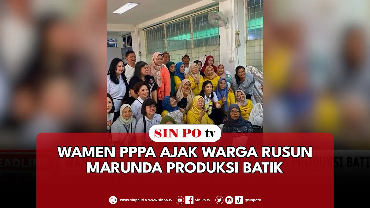 Wamen PPPA Ajak Warga Rusun Marunda Produksi Batik