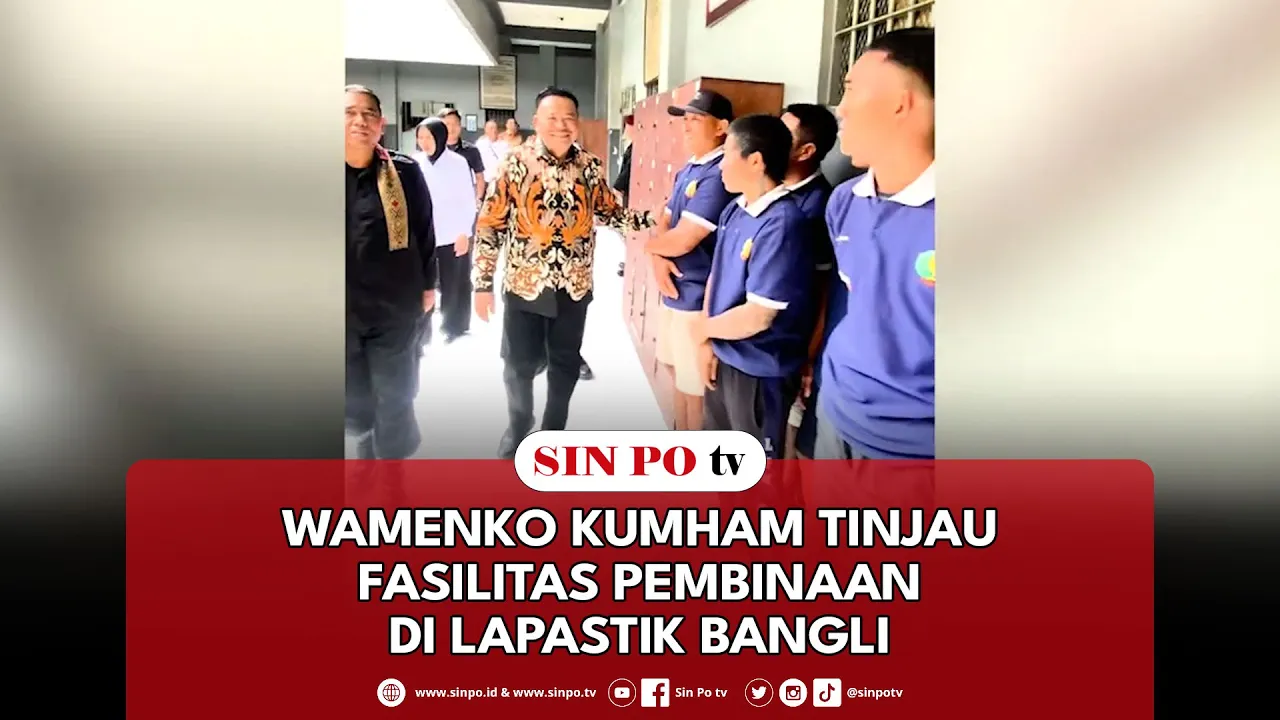 Wamenko Kumham Tinjau Fasilitas Pembinaan Di Lapastik Bangli