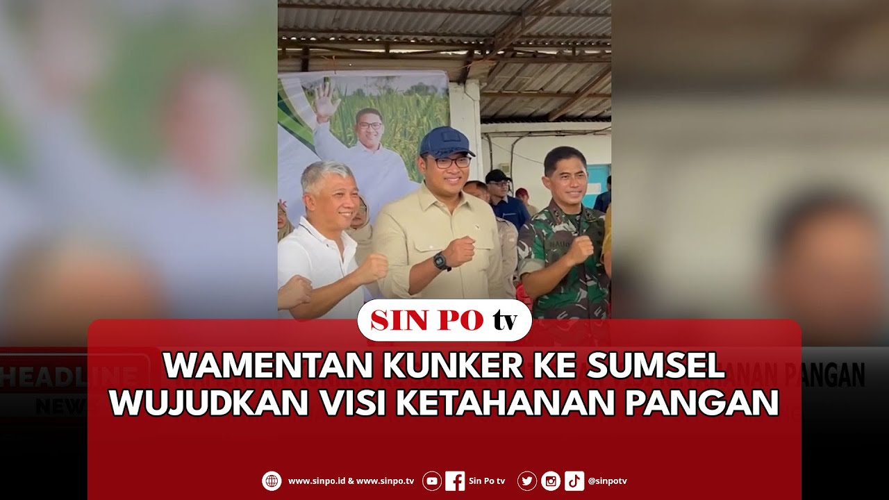 Wamentan Kunker Ke Sumsel Wujudkan Visi Ketahanan Pangan