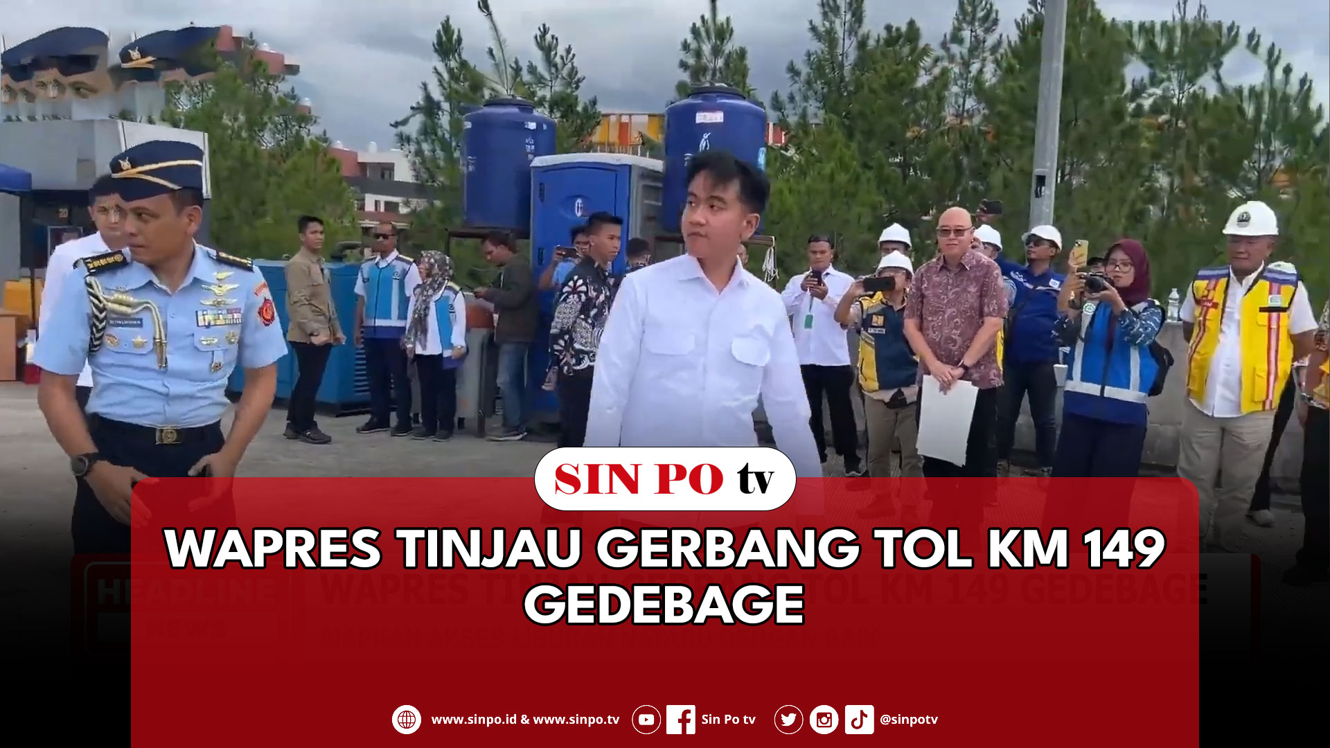 Wapres Tinjau Gerbang Tol KM 149 Gedebage