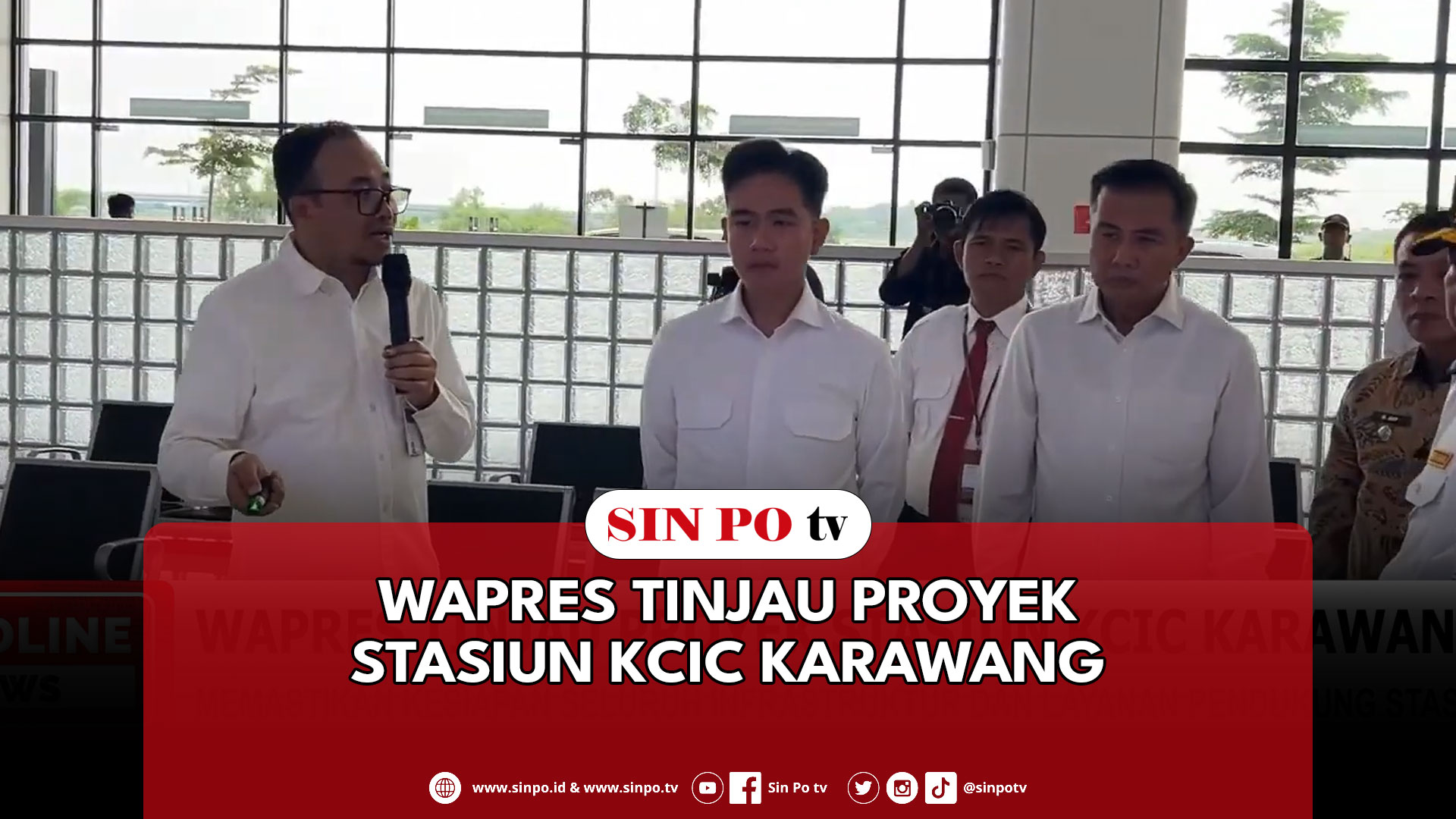 Wapres Tinjau Proyek Stasiun KCIC Karawang