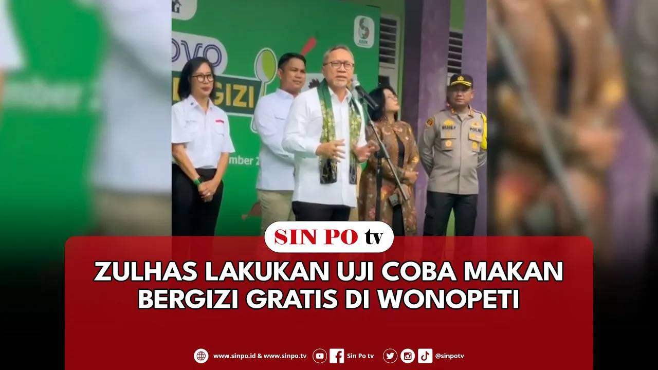 Zulhas Lakukan Uji Coba Makan Bergizi Gratis Di Wonopeti