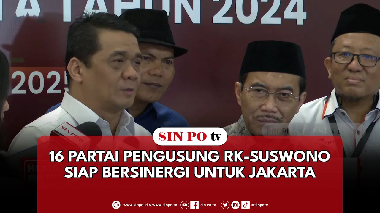 16 Partai Pengusung RK-Suswono Siap Bersinergi Untuk Jakarta