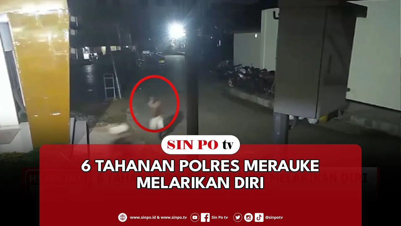 6 Tahanan Polres Merauke Melarikan Diri