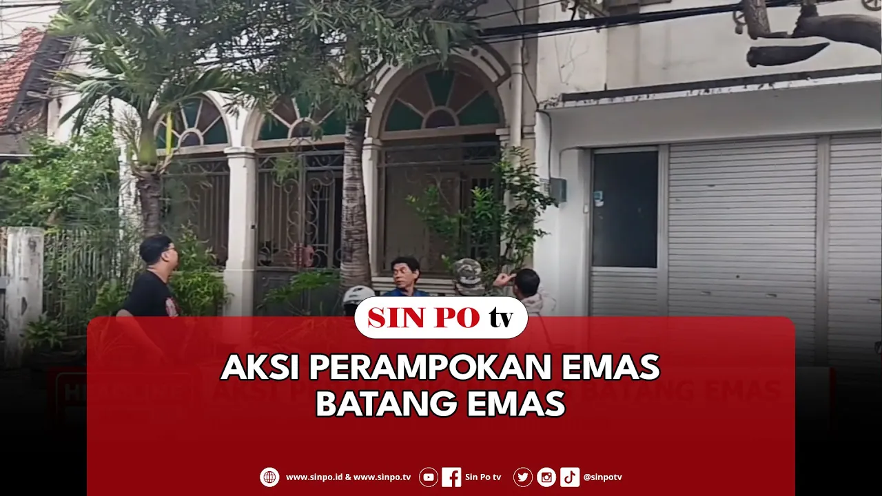 Aksi Perampokan Emas Batang Emas