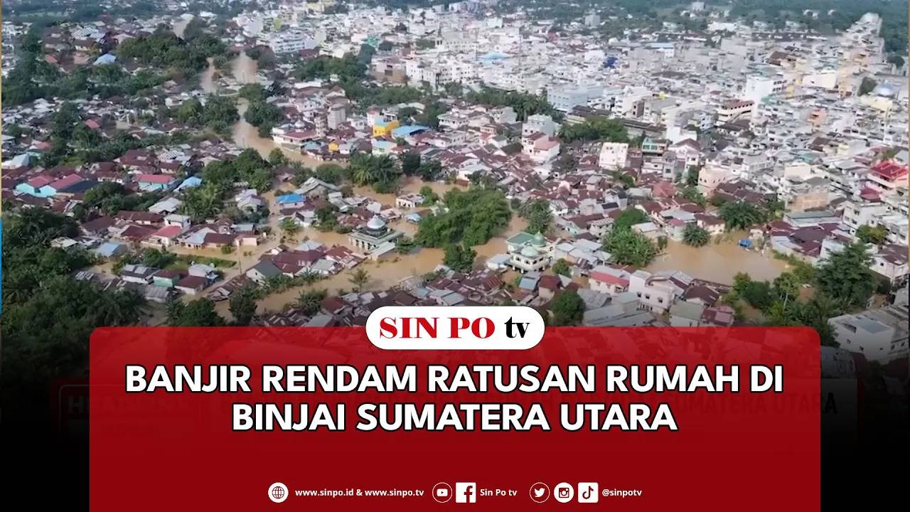 Banjir Rendam Ratusan Rumah Di Binjai Sumatera Utara