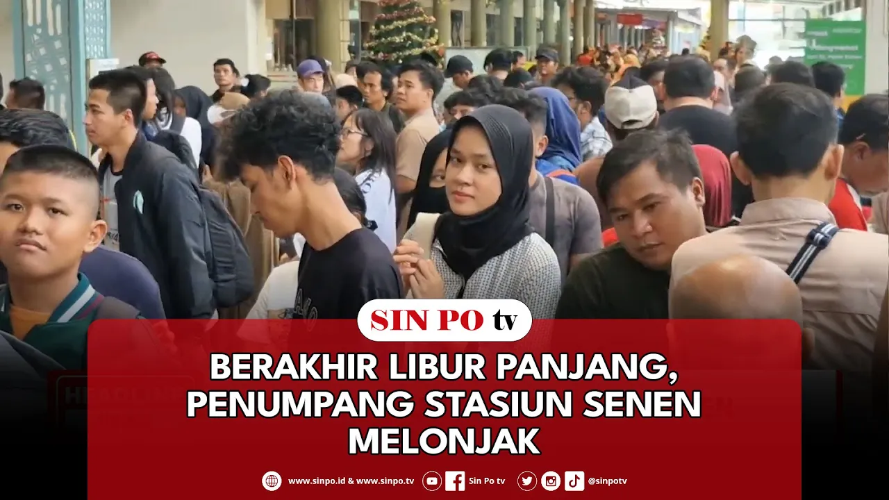 Berakhir Libur Panjang, Penumpang Stasiun Senen Melonjak