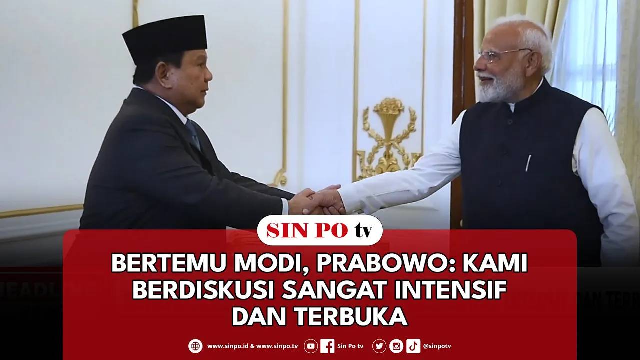 Bertemu Modi, Prabowo: Kami Berdiskusi Sangat Intensif Dan Terbuka