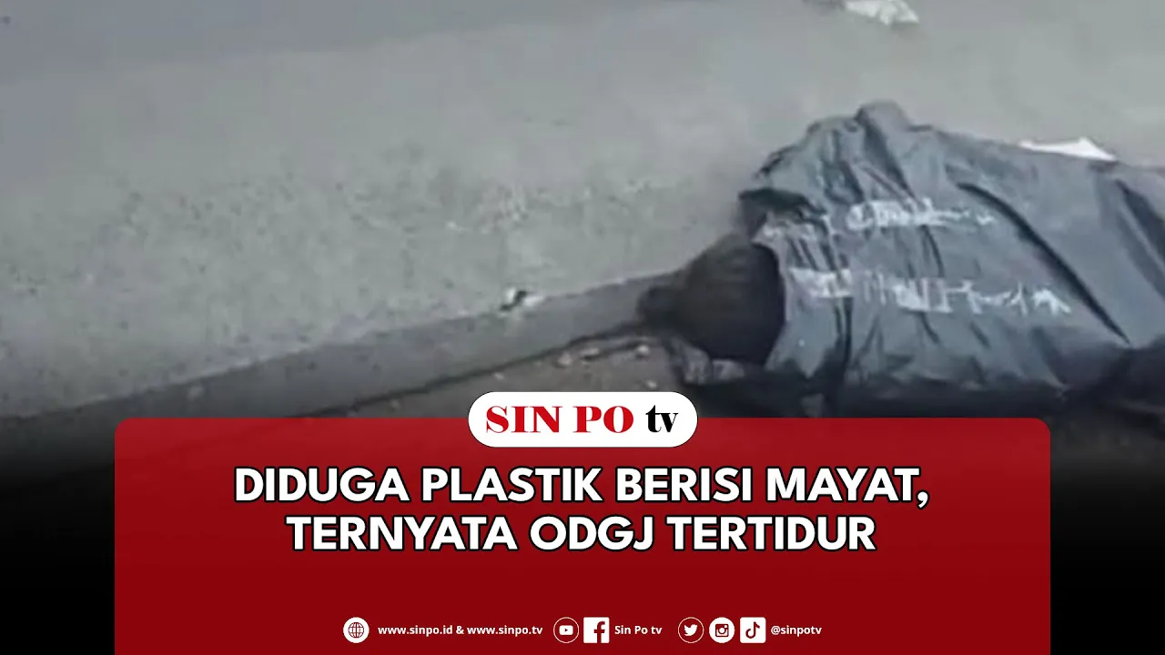 Diduga Plastik Berisi Mayat, Ternyata ODGJ Tertidur