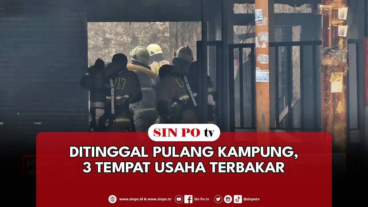 Ditinggal Pulang Kampung, 3 Tempat Usaha Terbakar