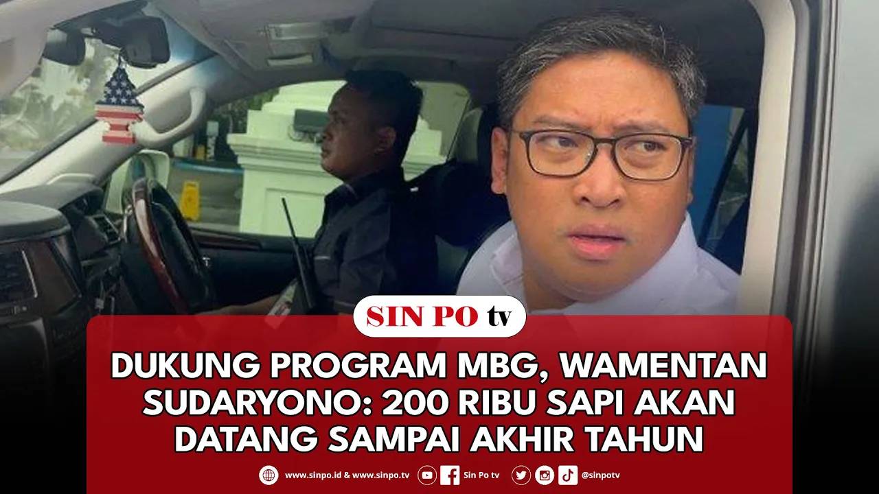 Dukung Program MBG, Wamentan Sudaryono: 200 Ribu Sapi Akan Datang Sampai Akhir Tahun