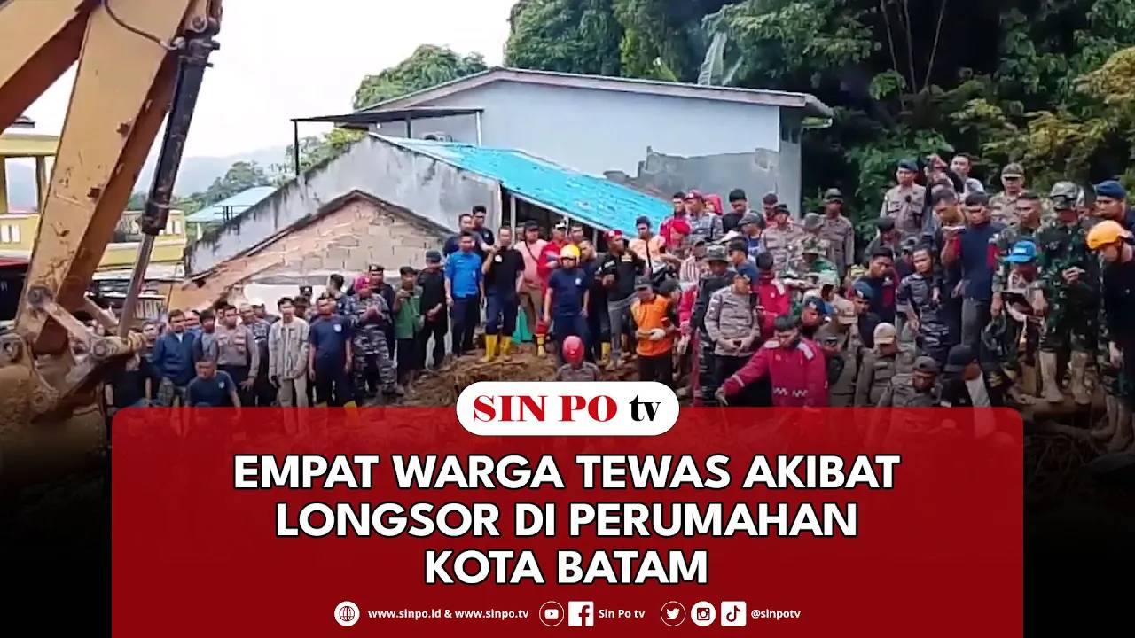 Empat Warga Tewas Akibat Longsor Di Perumahan Kota Batam