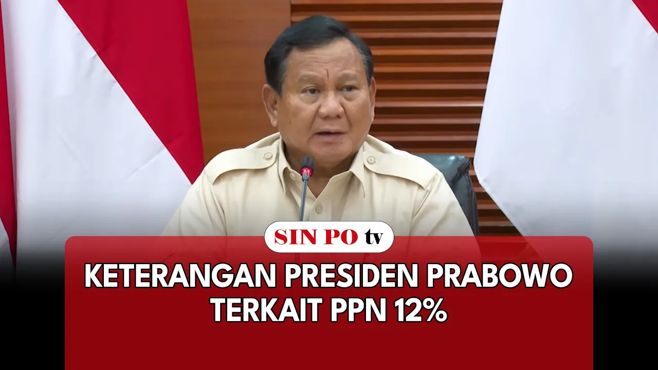 [FULL] Keterangan Presiden Prabowo Terkait PPN 12%