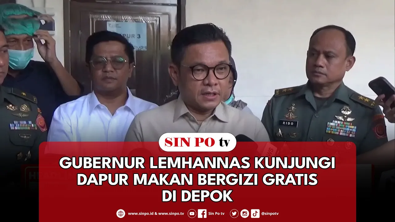 Gubernur Lemhannas Kunjungi Dapur Makan Bergizi Gratis Di Depok