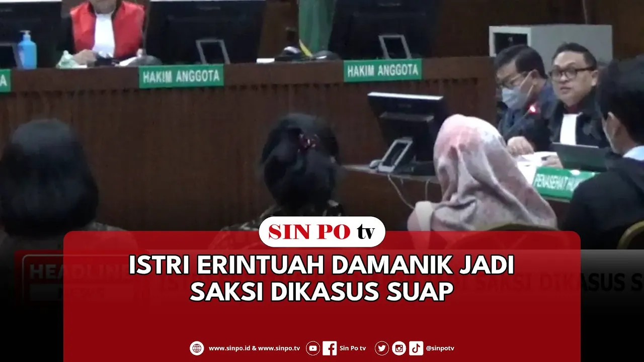 Istri Erintuah Damanik Jadi Saksi Dikasus Suap