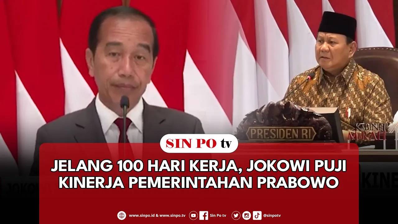Jelang 100 Hari Kerja, Jokowi Puji Kinerja Pemerintahan Prabowo