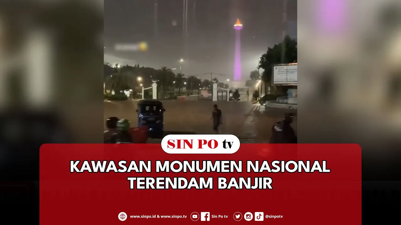 Kawasan Monumen Nasional Terendam Banjir