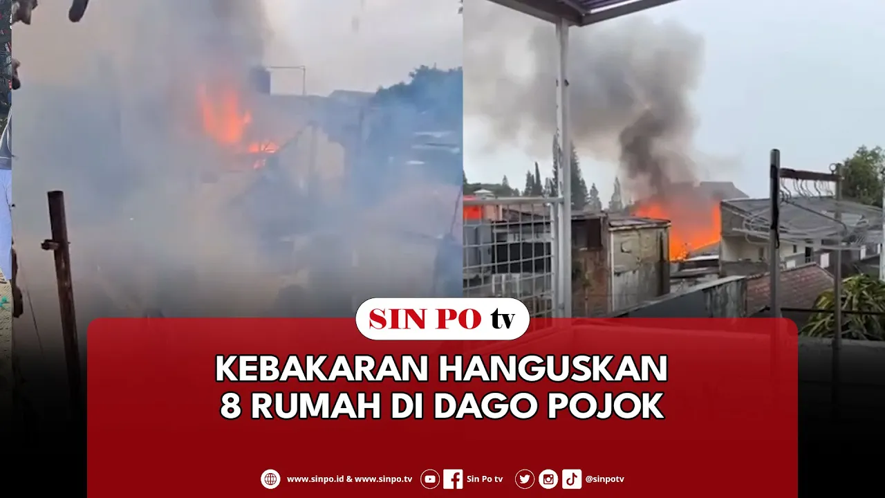 Kebakaran Hanguskan 8 Rumah Di Dago Pojok