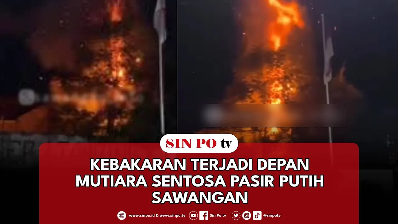 Kebakaran Terjadi Depan Mutiara Sentosa Pasir Putih Sawangan