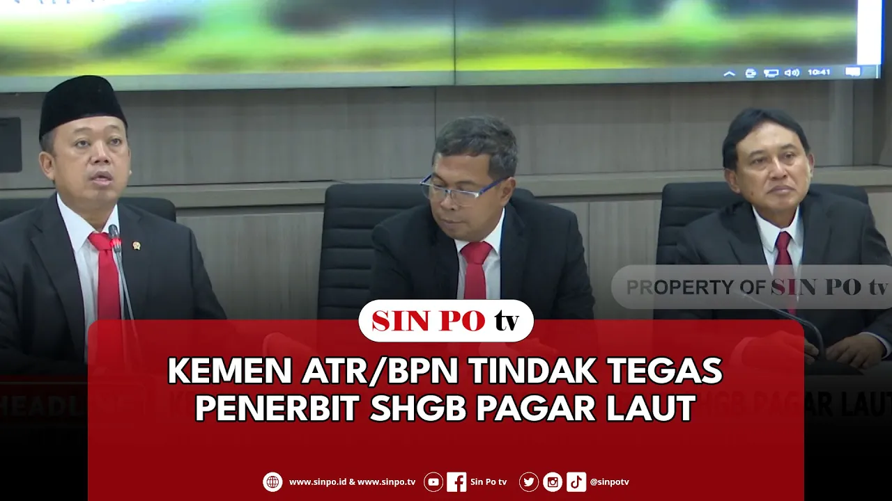 Kemen ATR/BPN Tindak Tegas Penerbit SHGB Pagar Laut