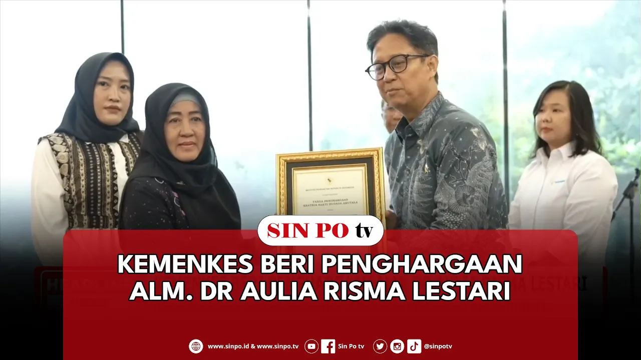 Kemenkes Beri Penghargaan Alm. dr Aulia Risma Lestari