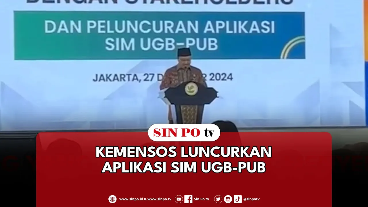 Kemensos Luncurkan Aplikasi SIM UGB-PUB