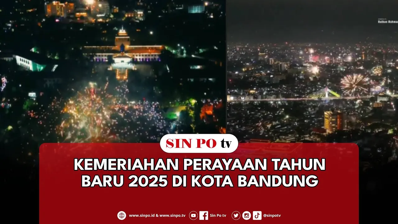 Kemeriahan Perayaan Tahun Baru 2025 Di Kota Bandung