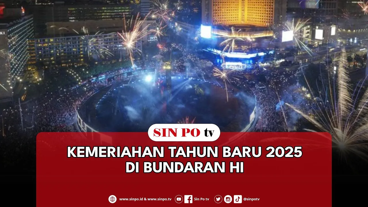 Kemeriahan Tahun Baru 2025 Di Bundaran HI