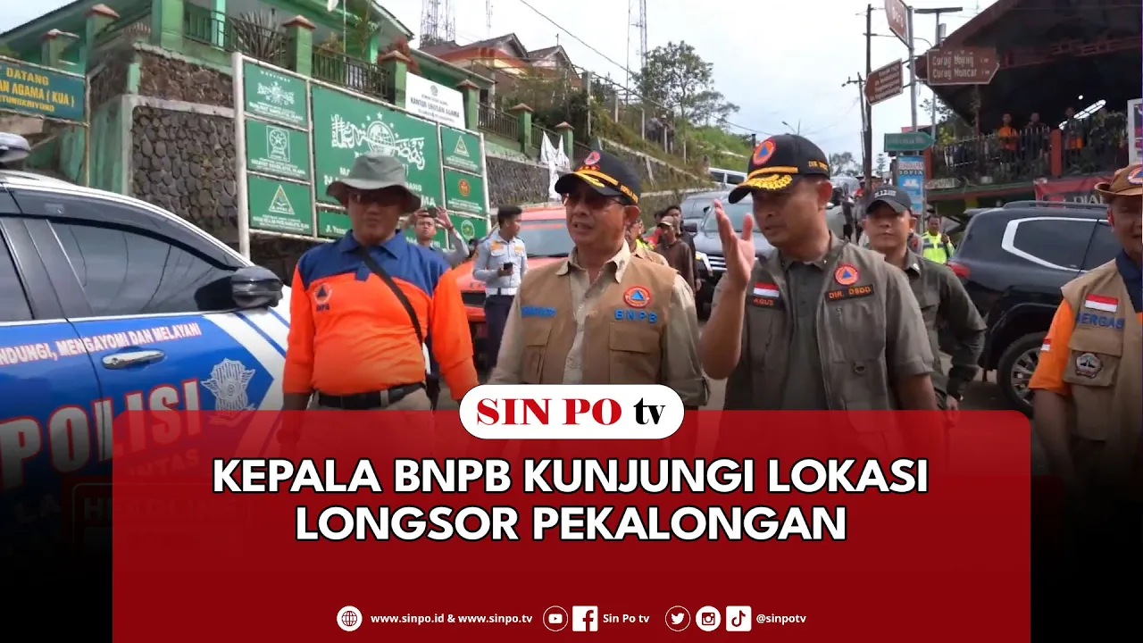 Kepala BNPB Kunjungi Lokasi Longsor Pekalongan