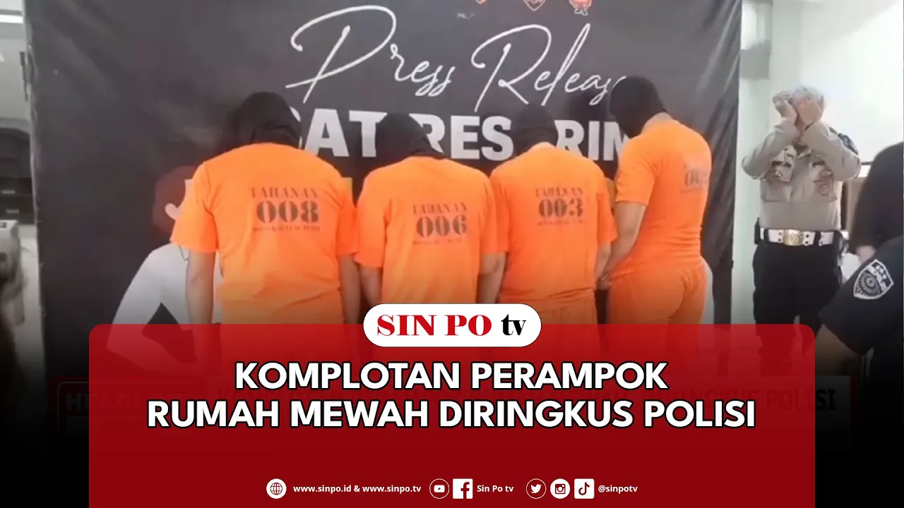 Komplotan Perampok Rumah Mewah Diringkus Polisi