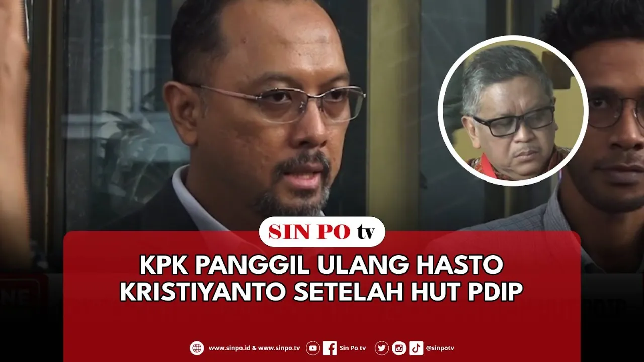 KPK Panggil Ulang Hasto Kristiyanto Setelah HUT PDIP