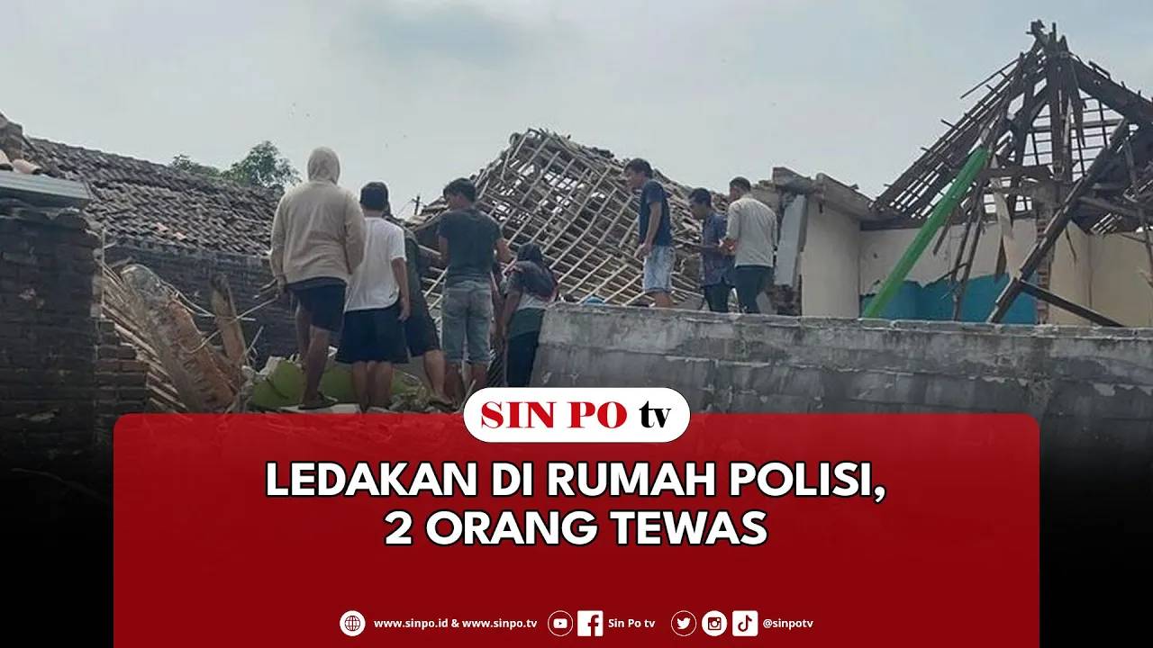 Ledakan Di Rumah Polisi, 2 Orang Tewas