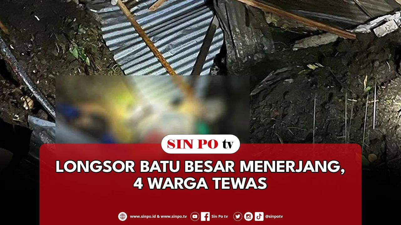 Longsor Batu Besar Menerjang, 4 Warga Di Klungkung-Bali Tewas Dan 4 Luka-Luka