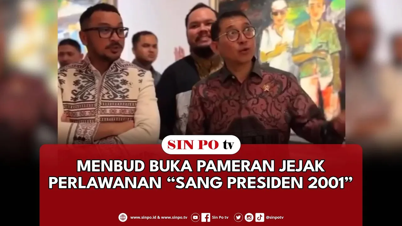 Menbud Buka Pameran Jejak Perlawanan “Sang Presiden 2001”