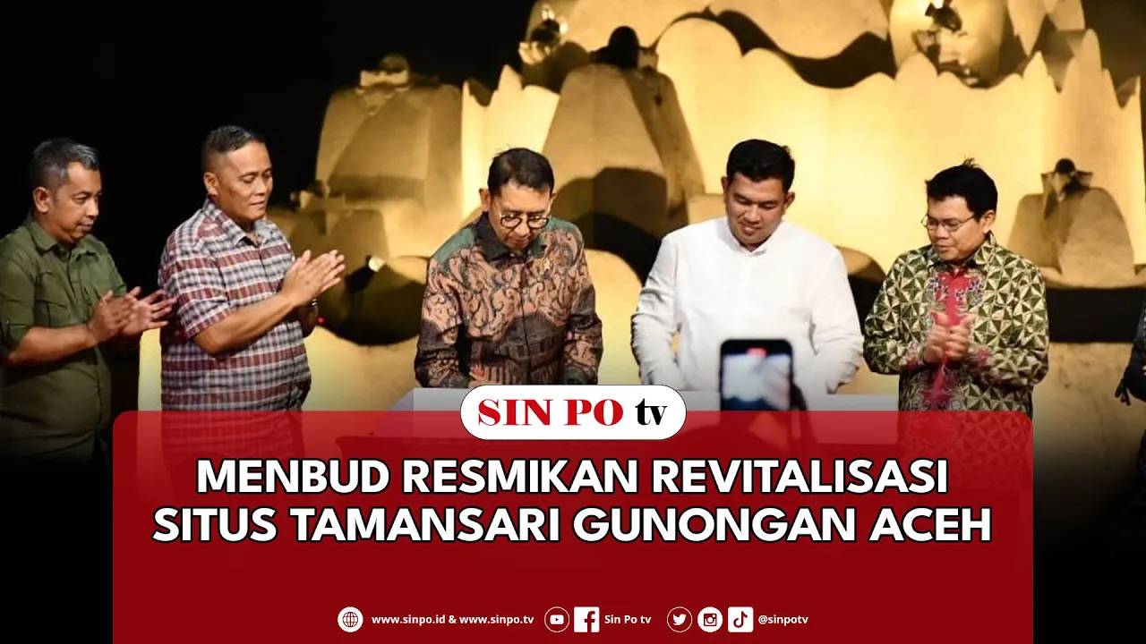 Menbud Resmikan Revitalisasi Situs Tamansari Gunongan Aceh