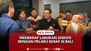 Menekraf Lakukan Diskusi Dengan Pelaku Ekraf Di Bali
