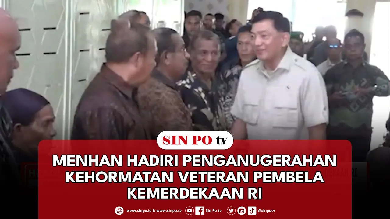 Menhan Hadiri Penganugerahan Kehormatan Veteran Pembela Kemerdekaan RI